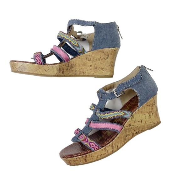 Sam Edelman Elsie Tia Strappy Multicolored
Wedge Sandals - Picture 2 of 11
